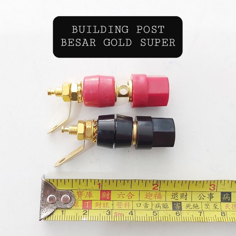 Binding Post Besar Emas Terminal Aki Audio Jack Banana Gold