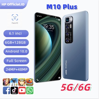 5G【COD】 Android 10.0 XiaoMi M10 Plus handphone murah  6GB RAM 128GB ROM 5G 6.1Inci Dual Card SIM Smartphone HD Sreen