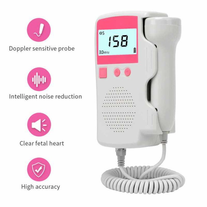 Alat Deteksi Jantung Janin Bayi Fetal Doppler Heartrate