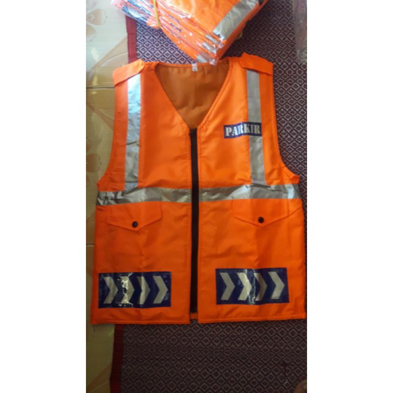 rompi parkir bahan parasut