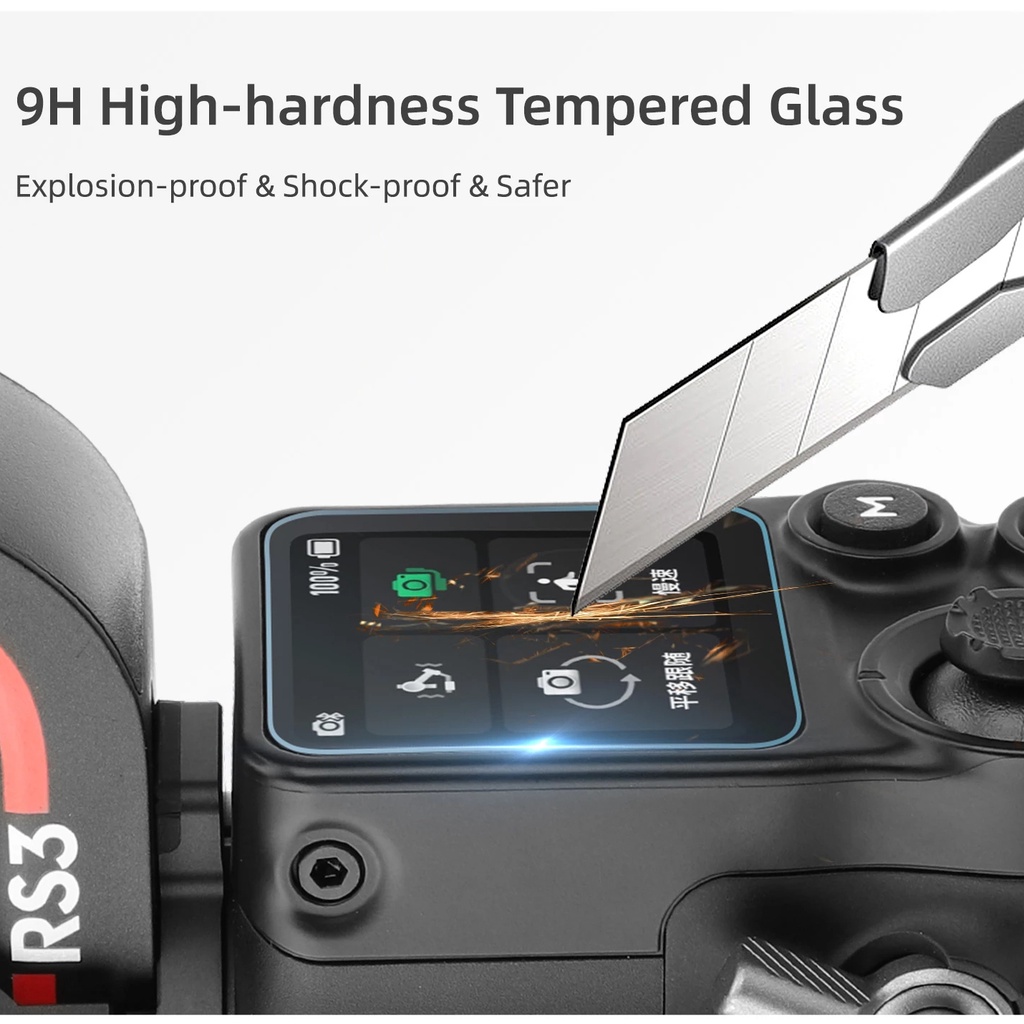 Pelindung Layar Tempered Glass 9H Ultra Tipis 0.33mm Anti Gores Untuk DJI RS 3 / RS 3 PRO