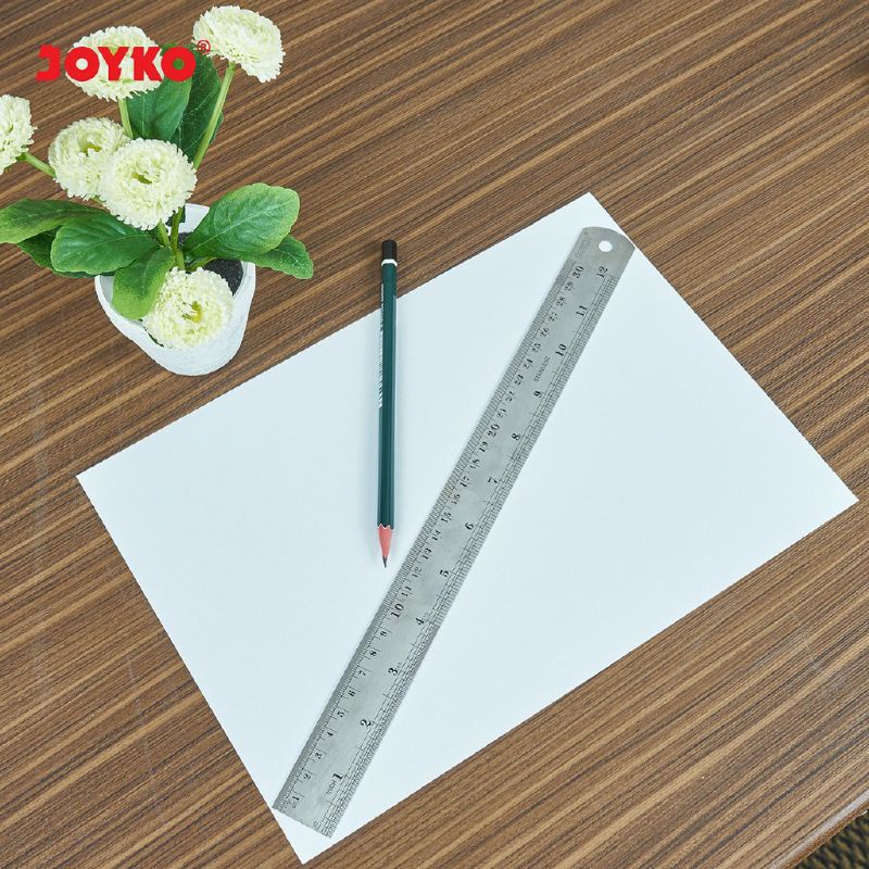 

Penggaris Stainless Steel 15cm dan 30cm Joyko Per 2 pcs