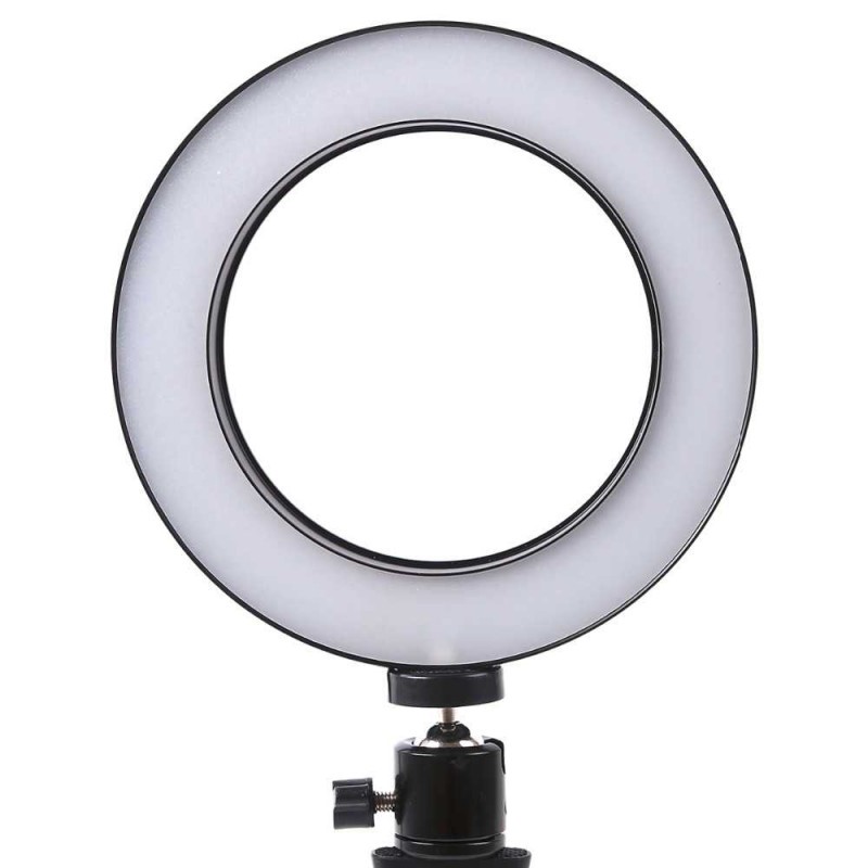 Lampu LED Bulat Halo Ring Light Kamera Lightning Studio Tripod Mini