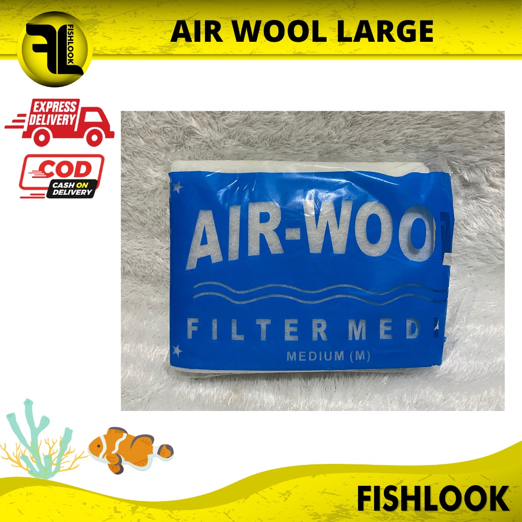 Kapas Filter Aquarium - Busa Penyaring Kotoran Air Wool Large