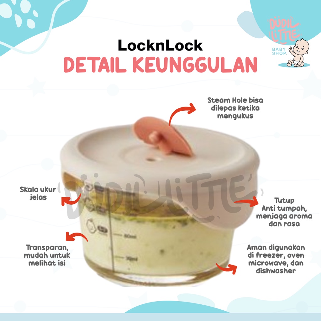 Lock n Lock Baby Food Container ORI Mpasi Garansi 100%