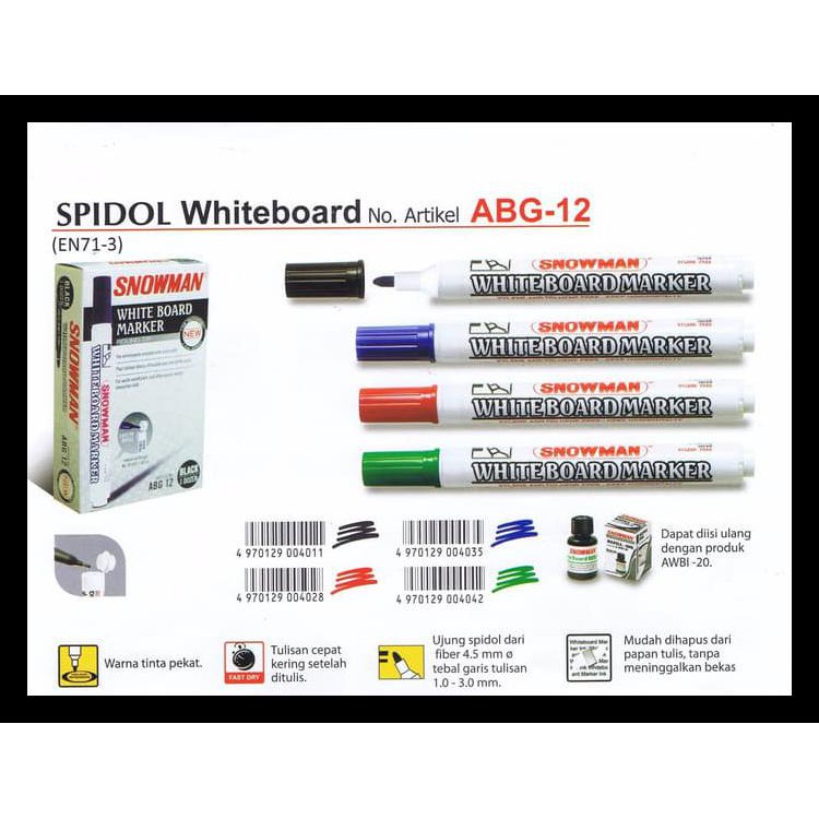 

Murmer Spidol Snowman White Board Abg Keren