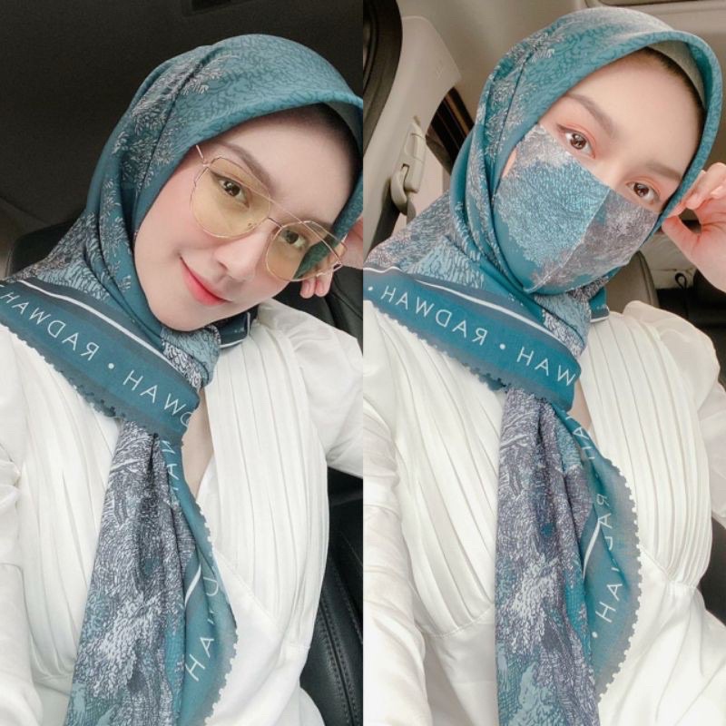 READY ‼️ Calessy Premium Scarf Hijab Jilbab Kerudung Motif by Radwah Original