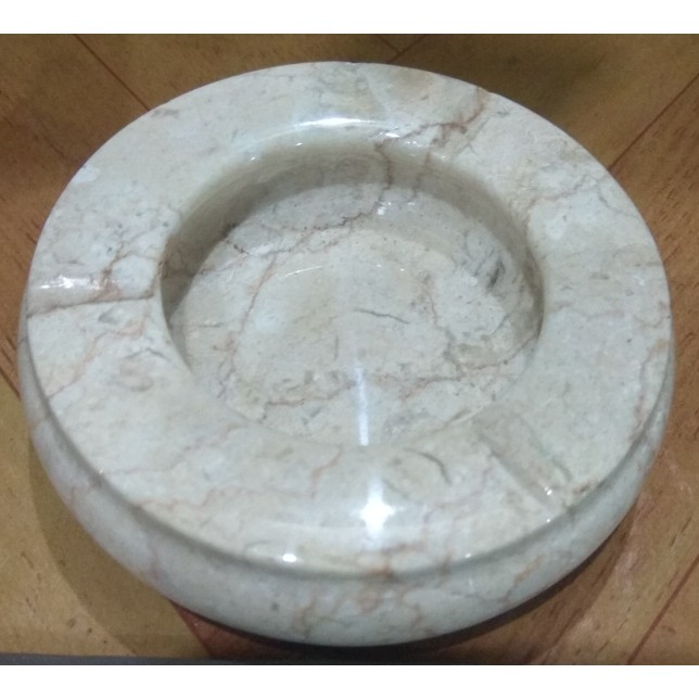 TERMURAH / ASBAK ROKOK BATU MARMER DIAMETER 10 CM DEKORASI RUMAH HOTEL MURAH