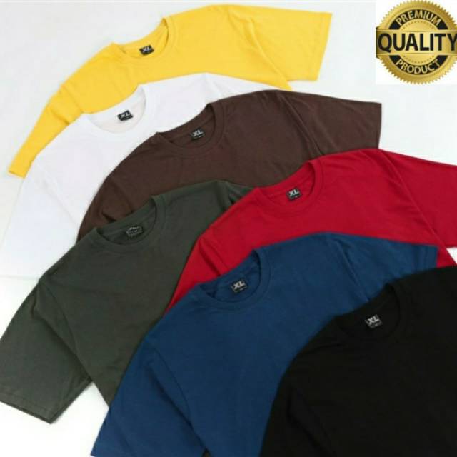 KAOS CUSTOM BAHAN PREMIUM COTTON  SOFT 30S  / COTTON BAMBOO /PREMIUM