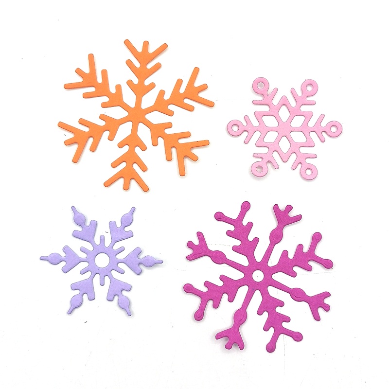 Cetakan Stensil Cutting Dies Motif Snowflake Natal Bahan Metal Untuk Scrapbook / Craft DIY / Dekor