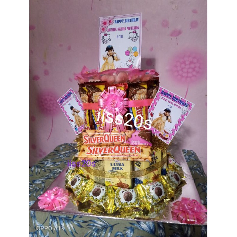 

Snack/Snack tart/Snack tart isi uang/kue/kue ultah/kue tart isi uang/Kado sunatan/Tart/Tart unik/