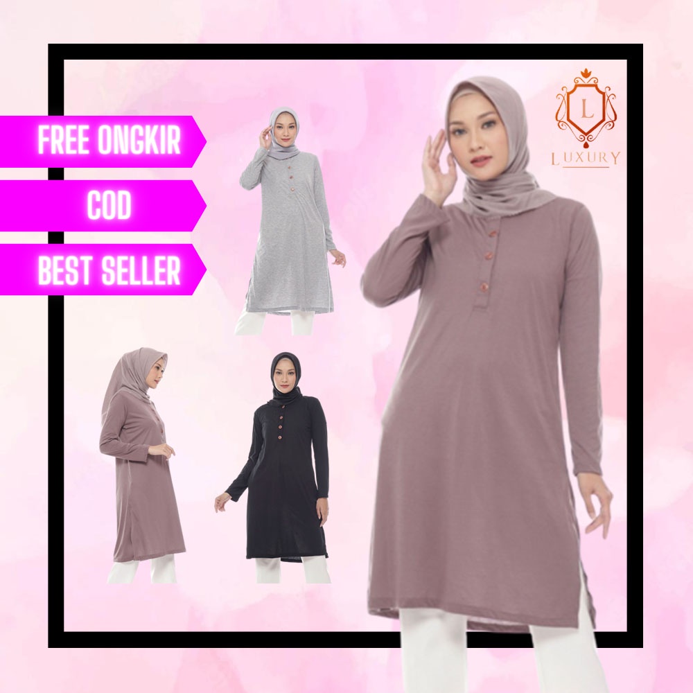 Blus Ori Muslim Terbaru Turki Hijab Turkey Murah Kerja Pesta Baju Wanita 2022 Blouse Arab Setelan Jumbo Dewasa Modern Lengan Panjang Tunik Syari Kekinian Abaya Lebaran Perempuan Model Viral Atasan Cewek A20