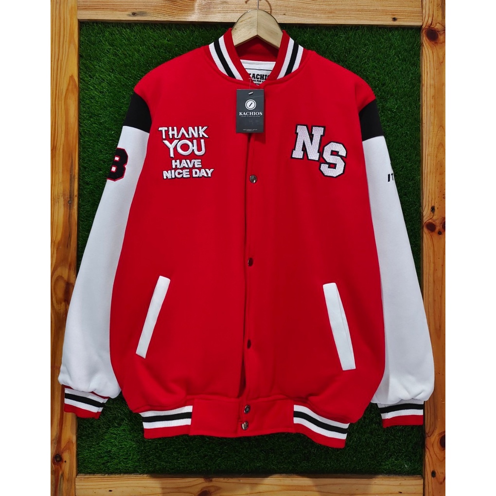 Jaket Varsity Kachios Bisa Di Pakai Pria Dan Wanita | Varsity Jacket Kekinian 2021 | Jaket Pria