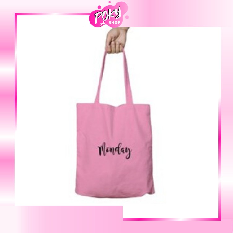 [LOKAL] POKY - DAYS BISA COD ToteBag DAILY TOTE BAG NAMA HARI Morymony