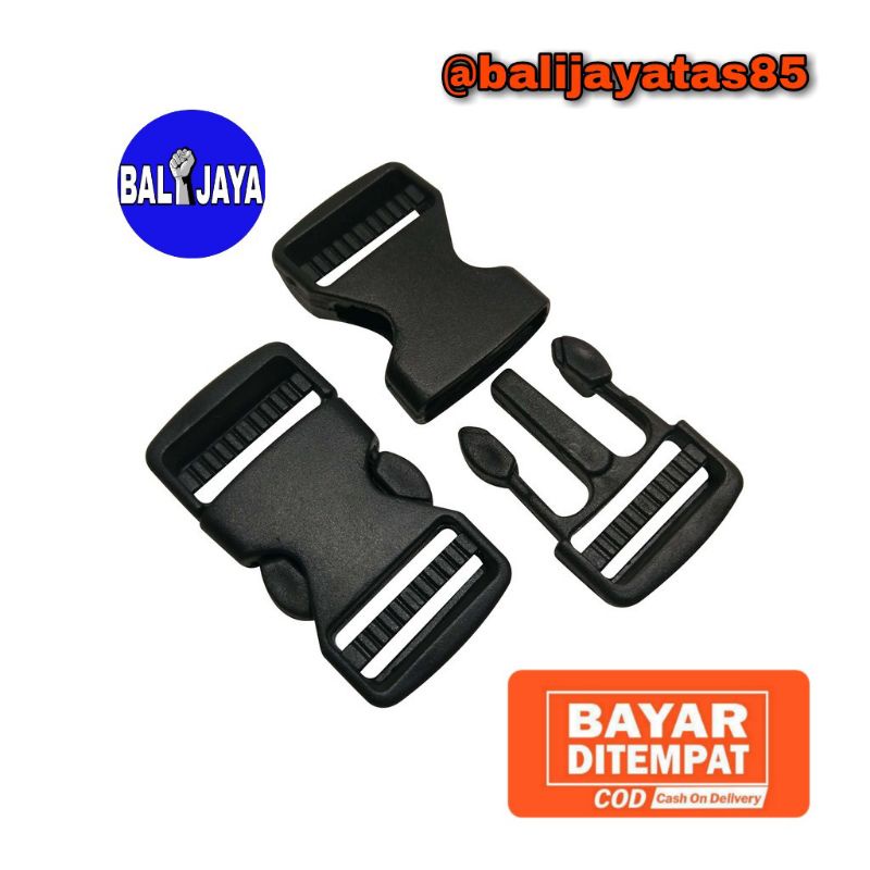 GESPER KUNCI SODOK GESPER TAS PLASTIK BUCKLE ±3 CM PP