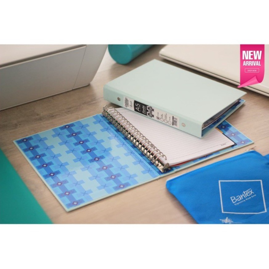

BUKU BINDER NOTE A5 2D BANTEX 1334-76 PASTEL LIGHT BLUE MURAH