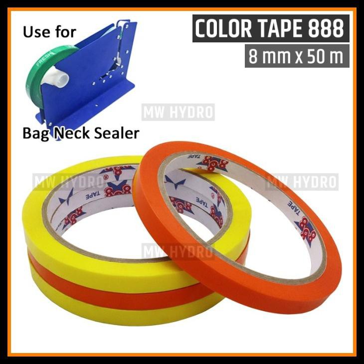 

Selotip / Lakban / Isolasi Bag Neck Sealer Alat Ikat Plastik Buah, 8Mm