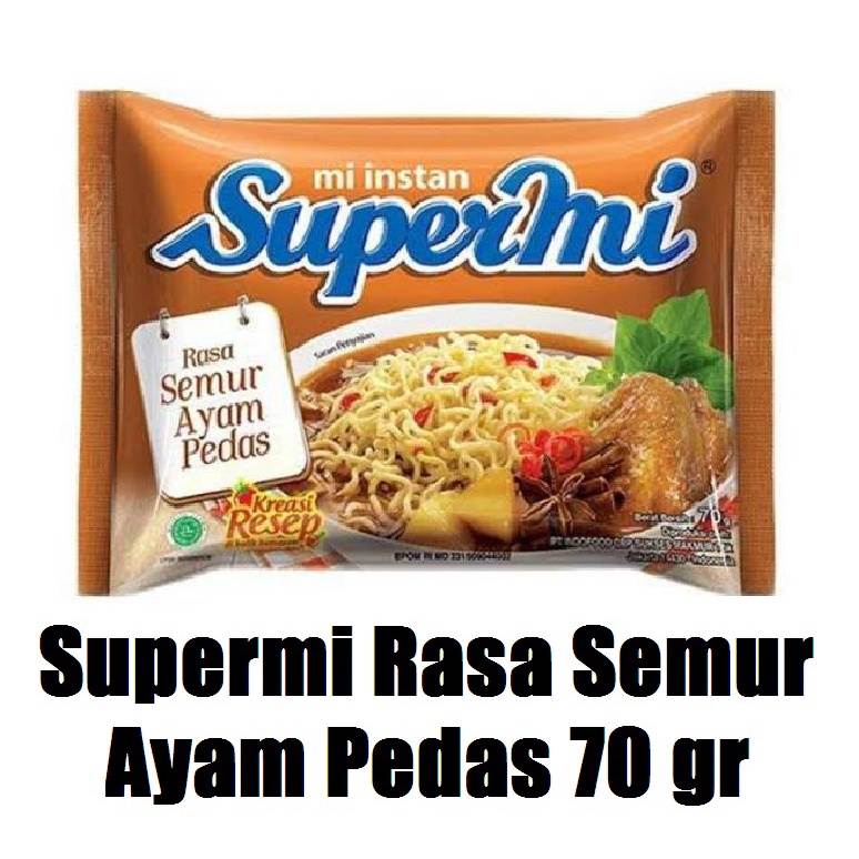 

Supermi Rasa Semur Ayam Pedas 70 gr #IDF