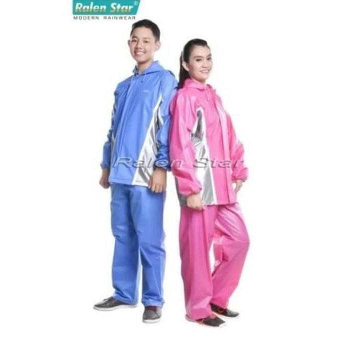 Jas hujan murah Jas Hujan Stelan Ralen Star 008 Neymar Ready stock