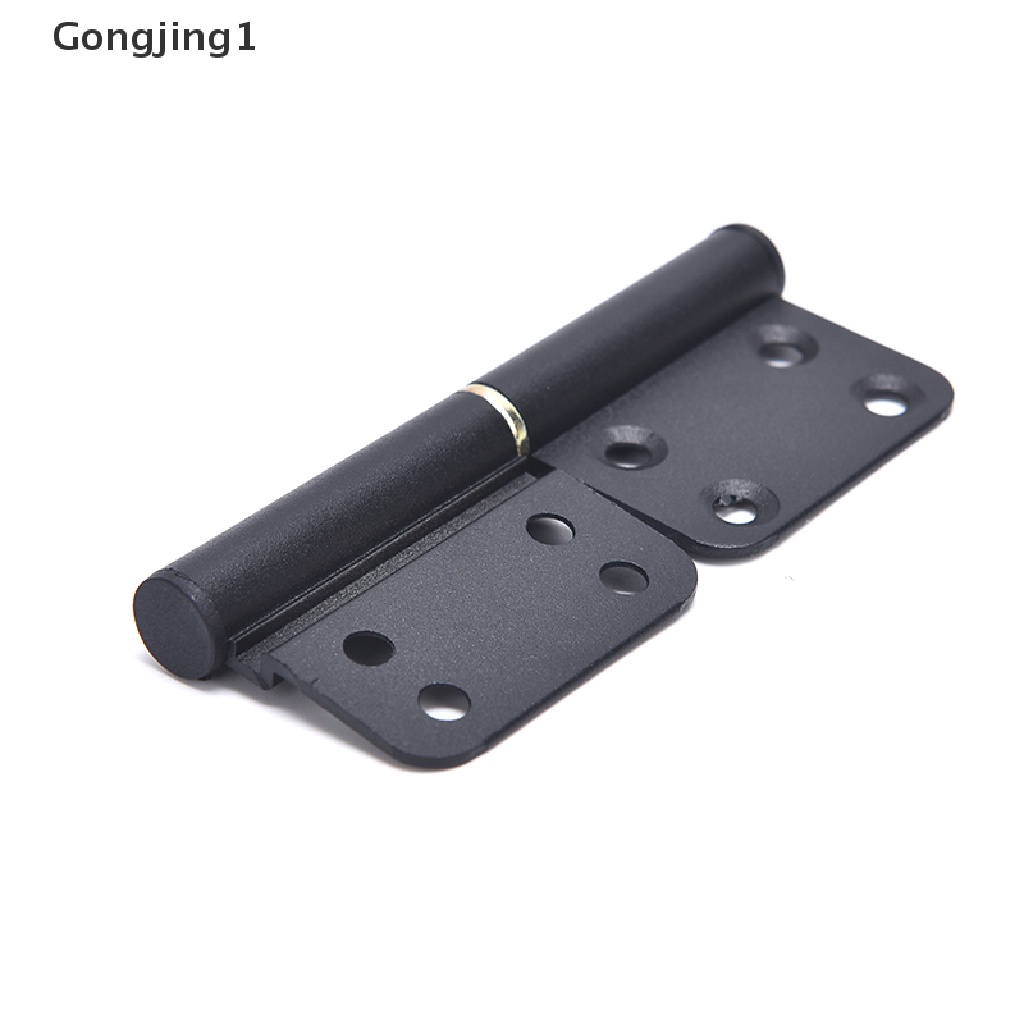 Gongjing1 X2 Engsel Pintu Bahan Aluminum Warna Hitam Ukuran 4inci Dapat Dilepas Untuk Dapur