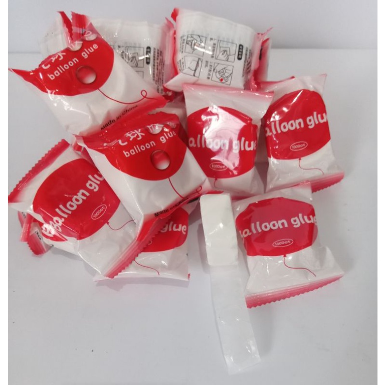 

1 roll lem balon isi 100 mata lem
