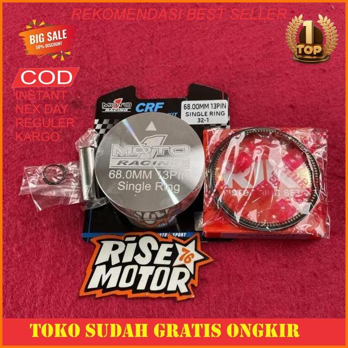 Sparepart Mobil Piston Moto 1 68 Pen 13 Type Single Ring