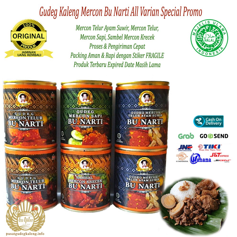 Gudeg Kaleng Mercon Bu Narti All Varian Special Promo Pedasnya Meledak