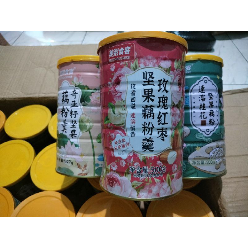 ou fen lotus root powder bubur akar teratai sarapan diet sehat 500g