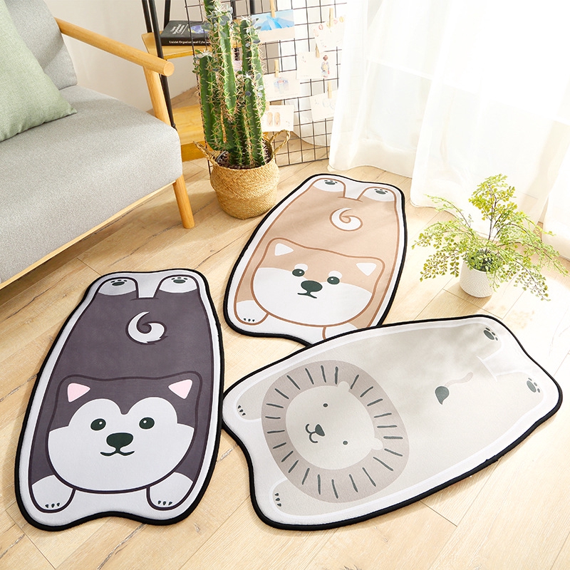 Ins Keset Kamar Mandi Tidur Bentuk Kartun Hewan Bahan Flanel