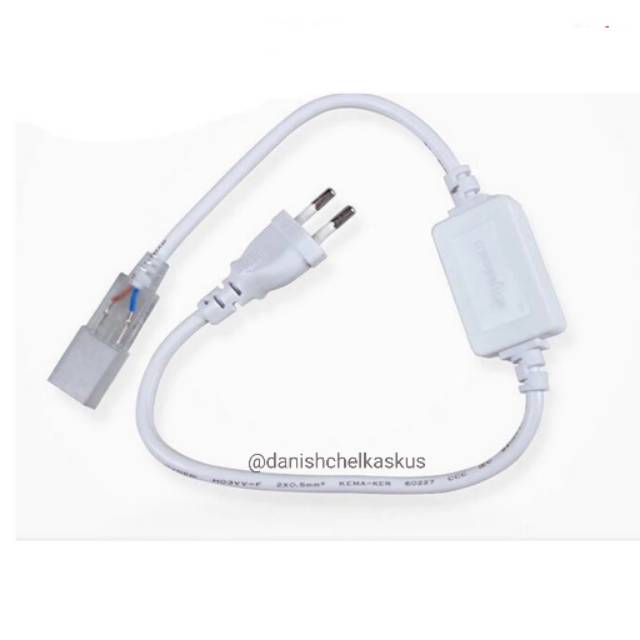 PLUG SOKET KABEL COLOKAN LAMPU LED NEON FLEX