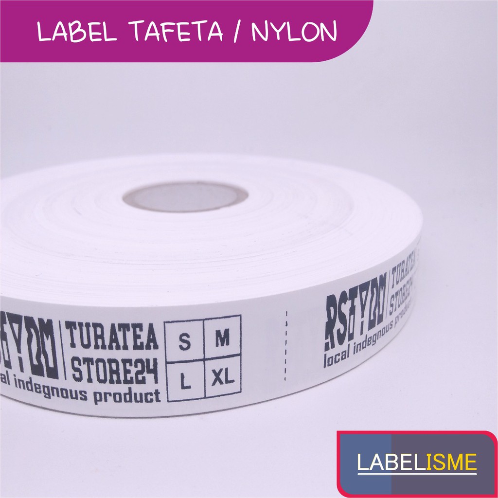 

Label baju label tafeta / petunjuk pencucian / washing care