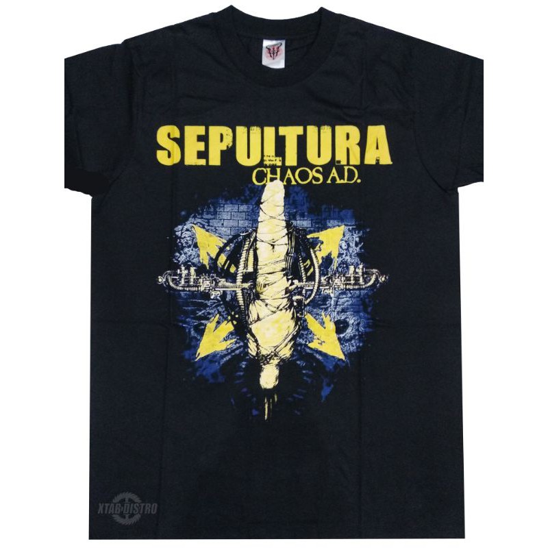 XTAB DISTRO Kaos / kaos metal SEPULTURA Baju Tshirt