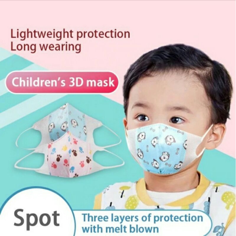 Masker duckbill anak careion berkarakter