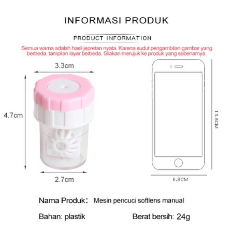 Mesin Pencuci Softlens Manual Pembersih Softlens Manual Alat Pembersih Kontak Lensa Pencuci Lensa