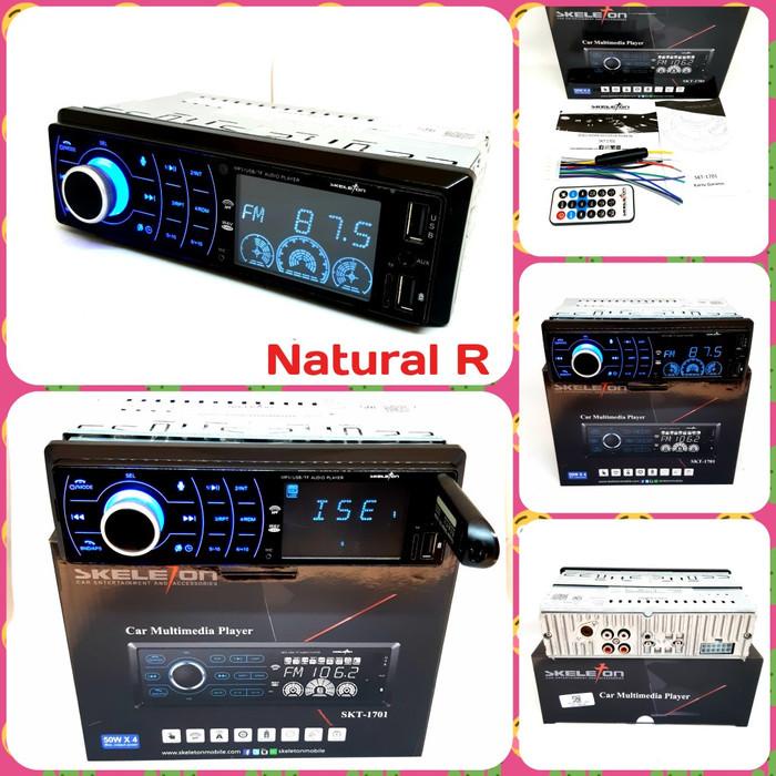Unit | Headunit Tape Mobil Mp3 Skeleton Skt-1701 / Skt 1701 2 Usb Slot