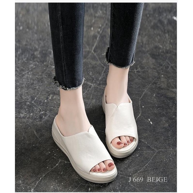 ANELA LYNE SANDAL WEDGES WANITA FASHION BERNI ANE669 ORIGINAL