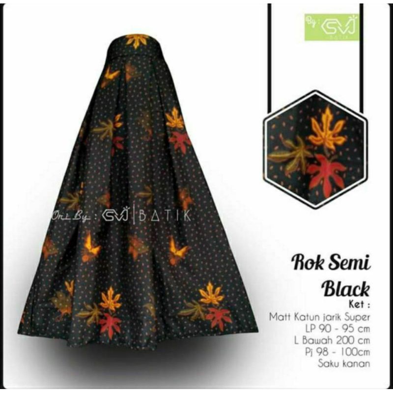Rok Batik original Pekalongan garansi harga termurah Rok Batik Modern klok Bawahan Batik Ori By SVJ-7