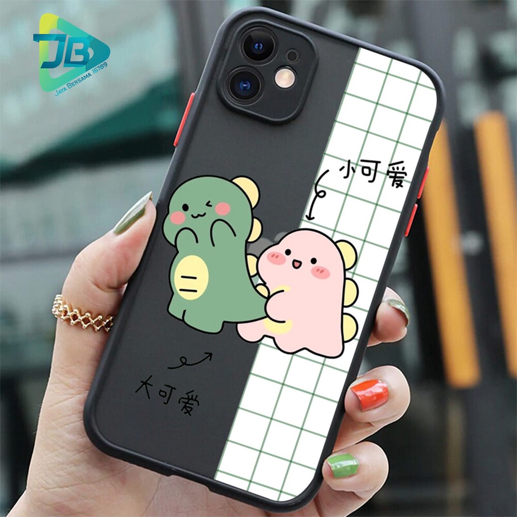 SOFTCASE DOVE DINO CUTE OPPO VIVO SAMSUNG XIAOMI REALME IPHONE ALL TYPE JB5021