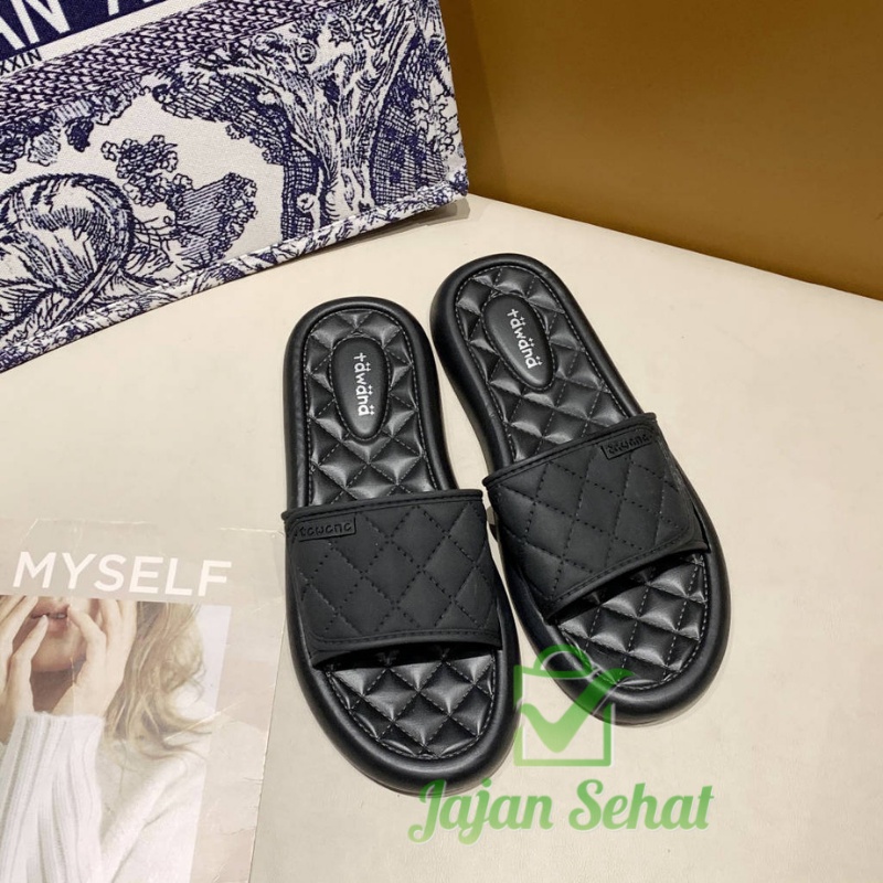 SANDAL TAWANA WOMEN SLIPPERS FLAT SLIP ON SENDAL WANITA 2026