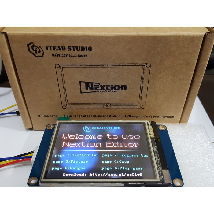 Nextion 2.8" HMI LCD TFT + Touchscreen