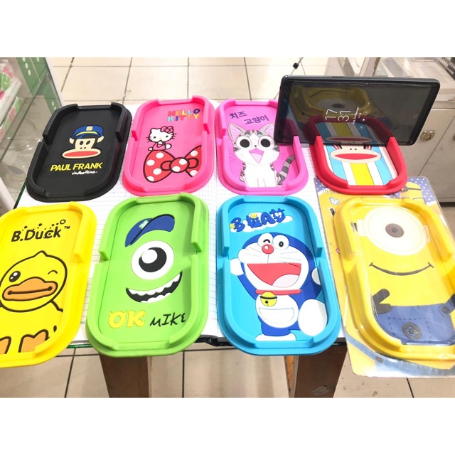 Standing Holder Hp Motif Dashboard Mobil Dan Meja