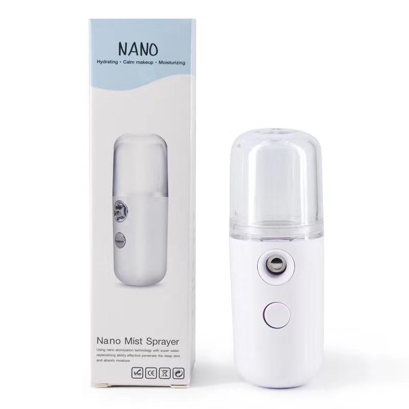 Nano Spray Portable Pelembab Wajah Mini Usb Mist Sprayer Rechargeable 30ml Wajah Perawatan (huite)