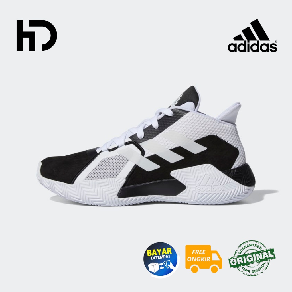 Sepatu Basket Adidas Court Vision 2.0 'Black White' Original