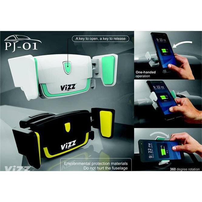 Car Holder Vizz VZ01 Holder Mobil Jepit Di AC Phone Holder