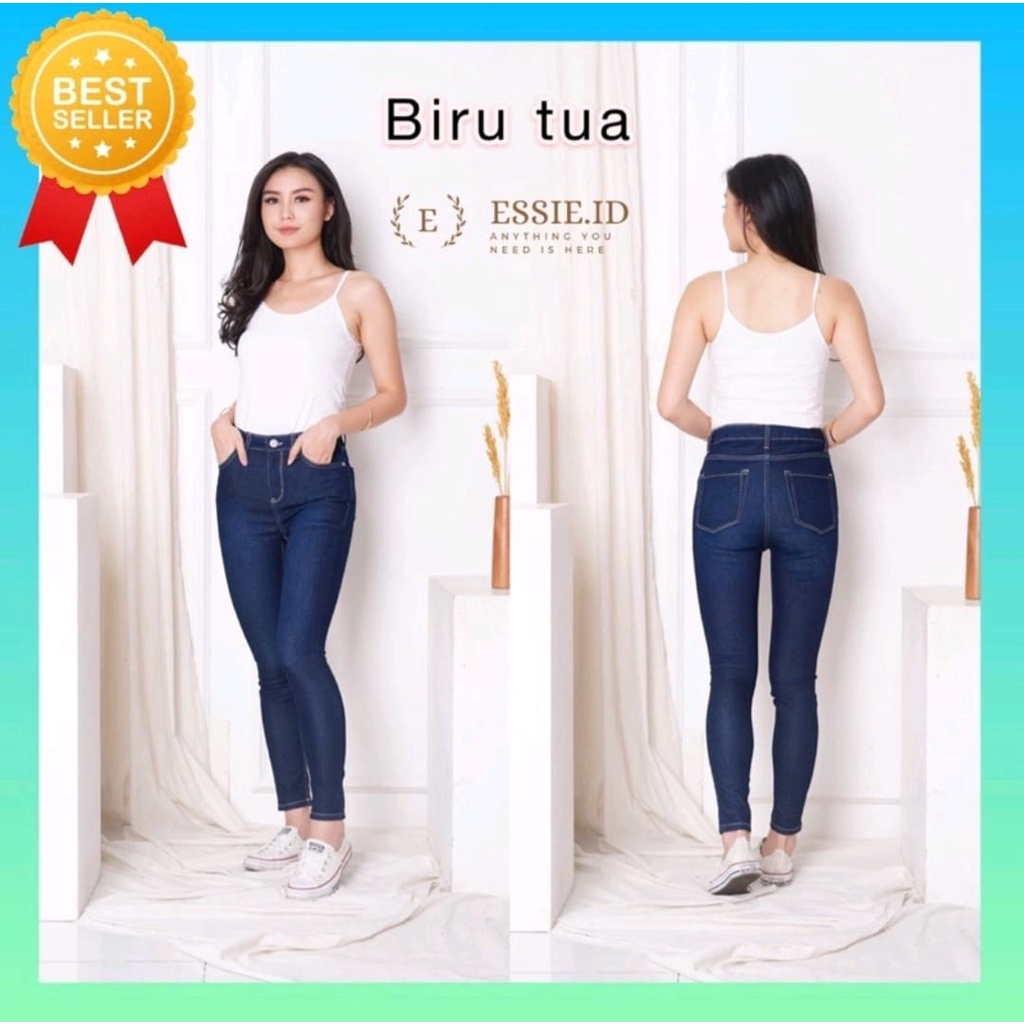 Celana Panjang Jeans Wanita Highwaist Skinny Jeans Model Ketat