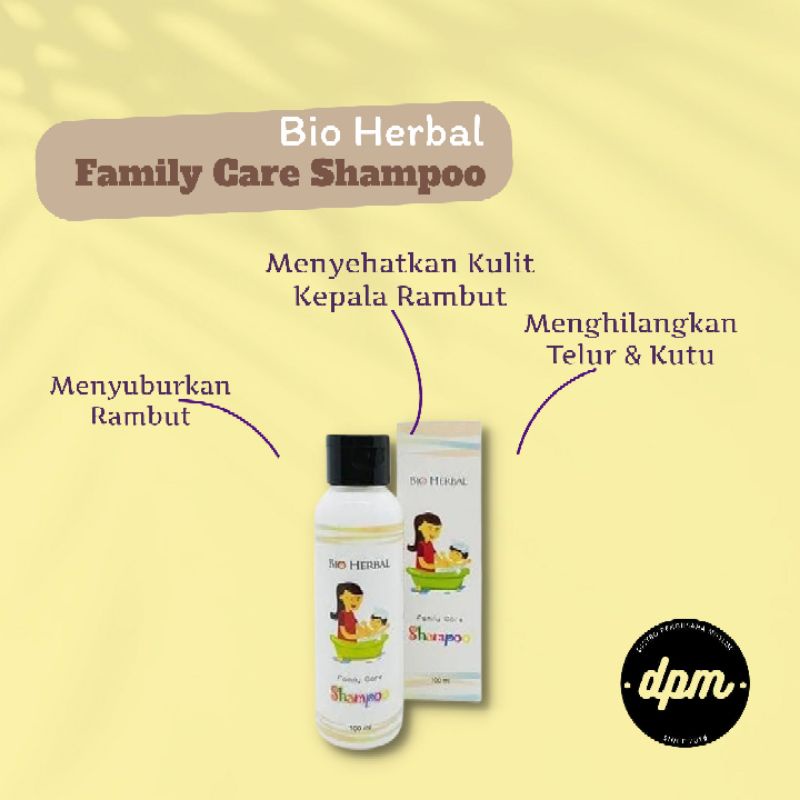 Sampo Kutu Anak Bio Herbal Family Care Shampoo Mengatasi Masalah Kutu 100ml Original BPOM