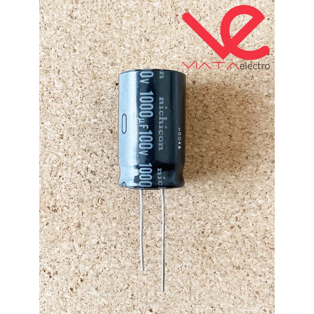 KAPASITOR ELCO 1000UF 100V (1 BUAH) KAPASITOR CAPACITOR ELKO KAPASITOR 1000 UF 100 V