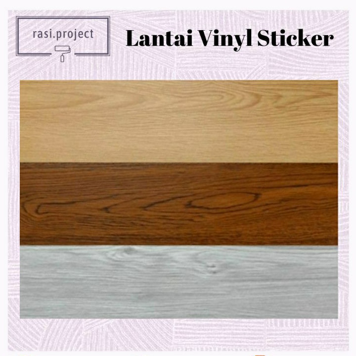 Lantai Vinyl Sticker 45,7cm x 15.2cm | Lantai Parket Sticker