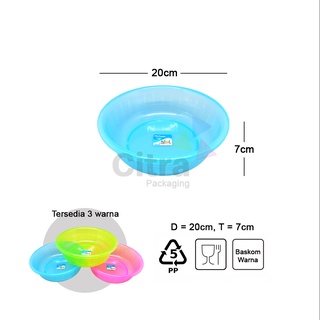 Jual Baskom KMP 20cm plastik warna / baskom kilat tebal / baskom murah