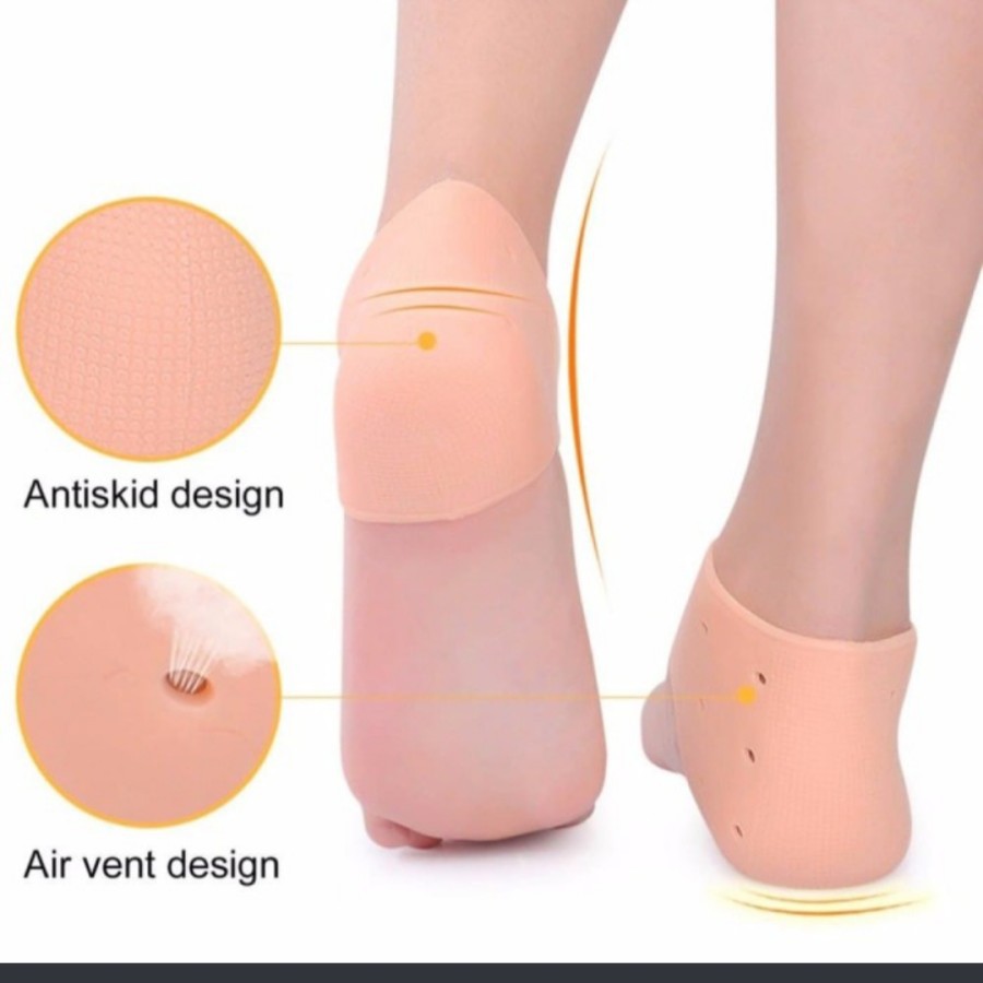 pelindung tumit kaki gel bantalan perawatan foot pecah kasar